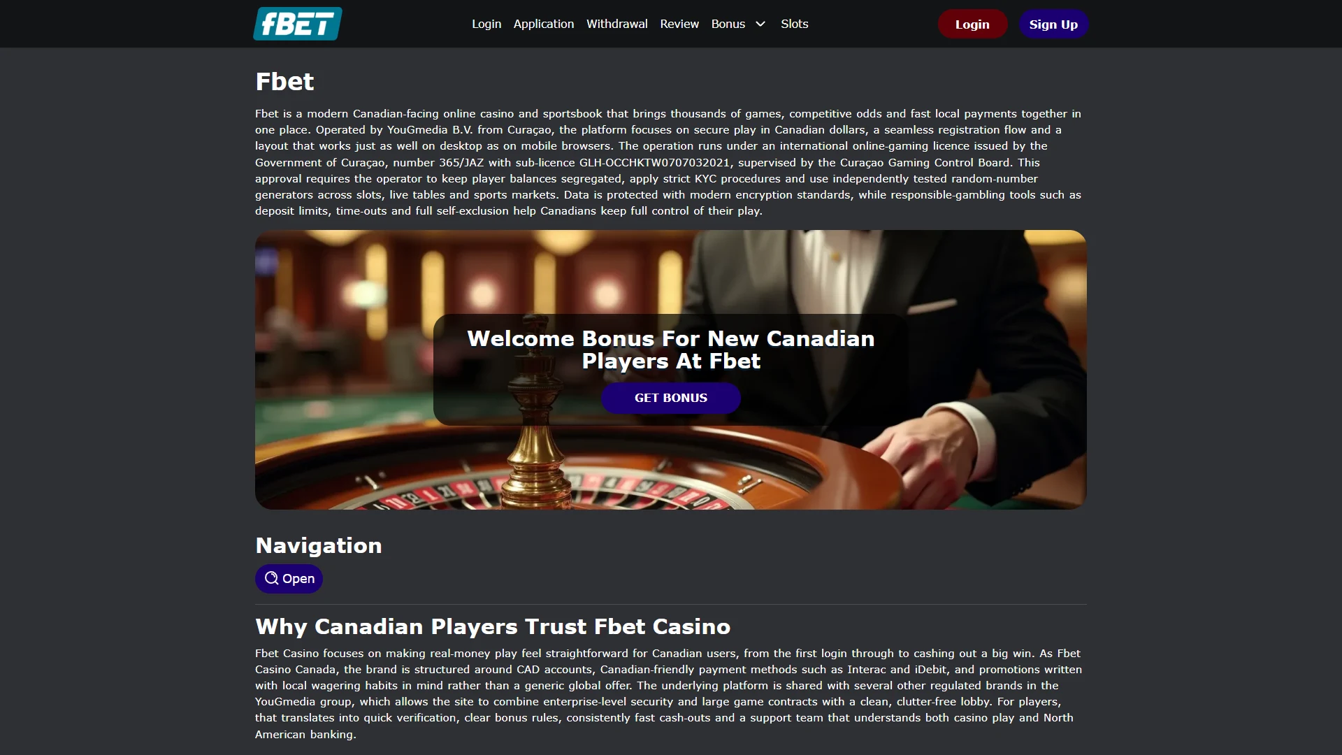 Forbet homepage